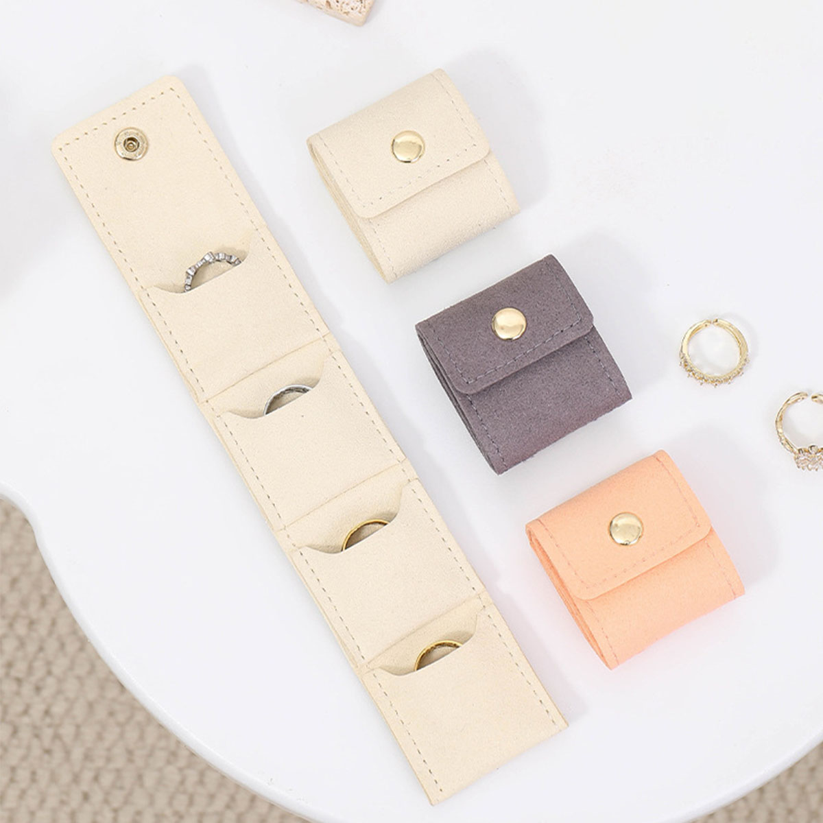 Women Bags For Office Use - Bolsa enrollable portátil para joyas con