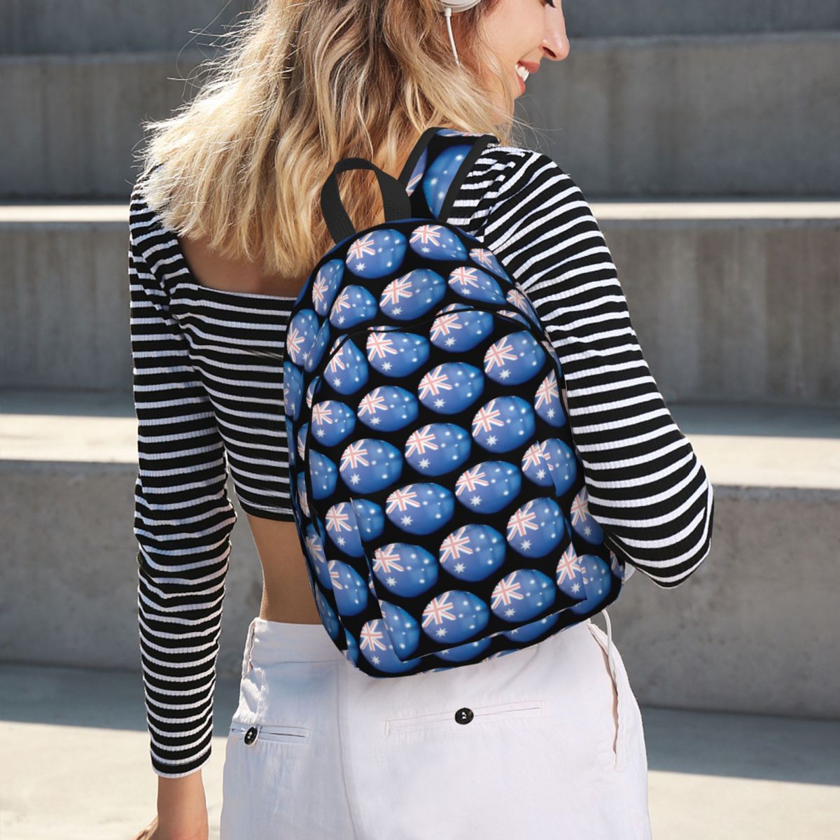 Women Bags Australia - Mochila con bandera de Australia, bola