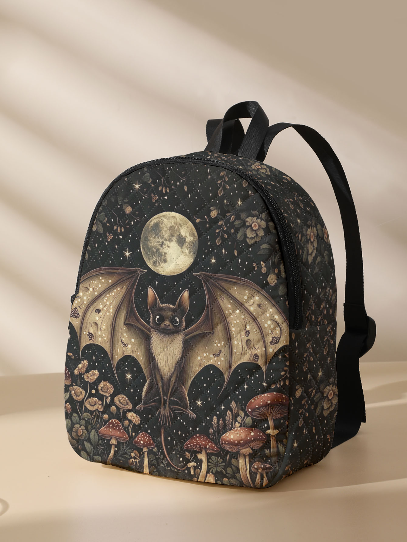 Women'S Bags Going Out - Mochila compacta acolchada con estampado floral