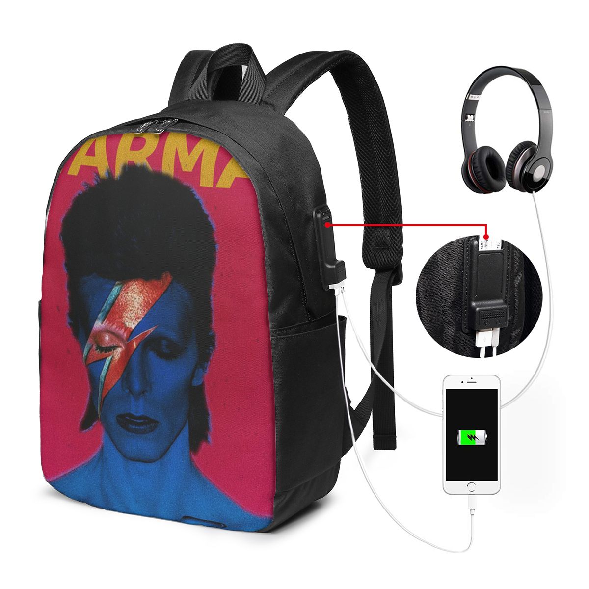 Women'S Bags - Mochila Davids Bowied, bolsa de viaje