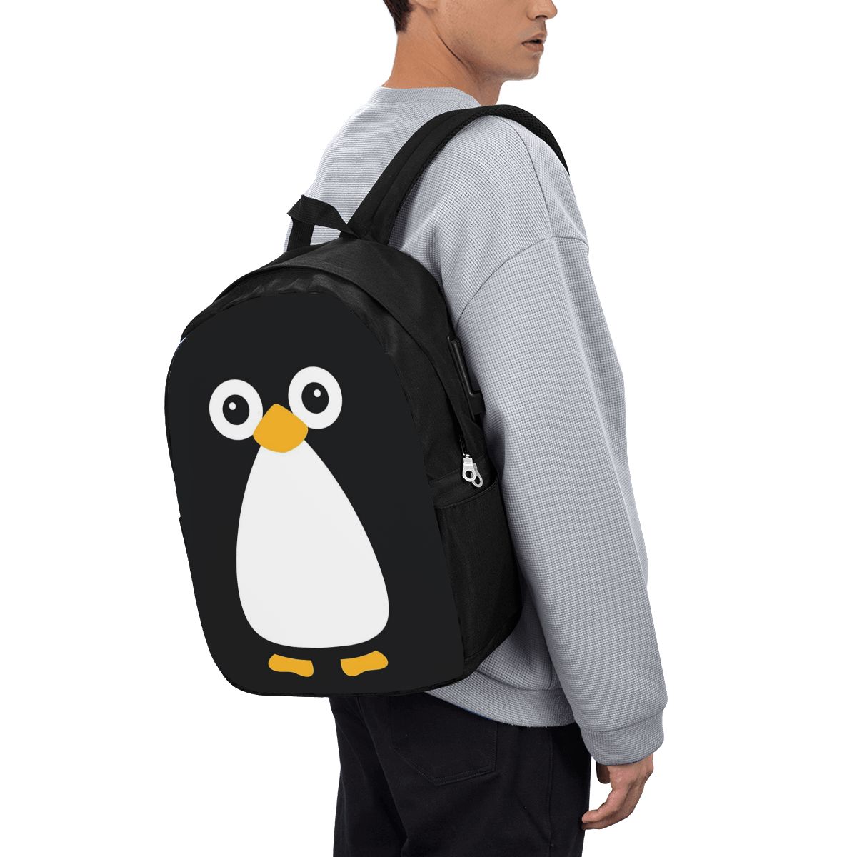 Women Bags For College - Mochila con diseño de pingüino, bolso