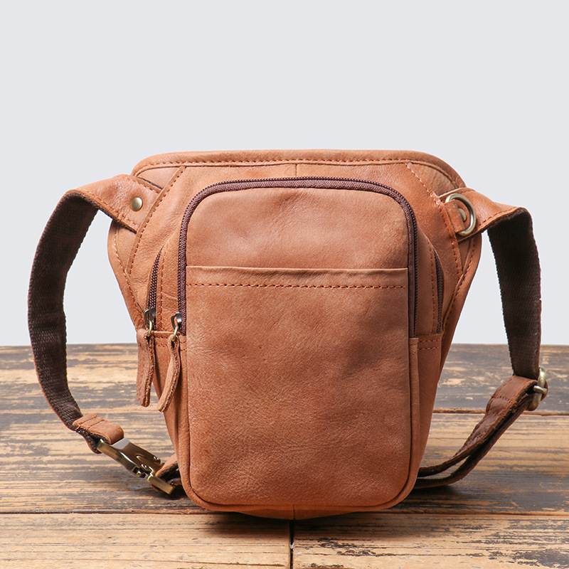 Riñonera de cuero auténtico pa - Saddle Bag Leather reseña y precio