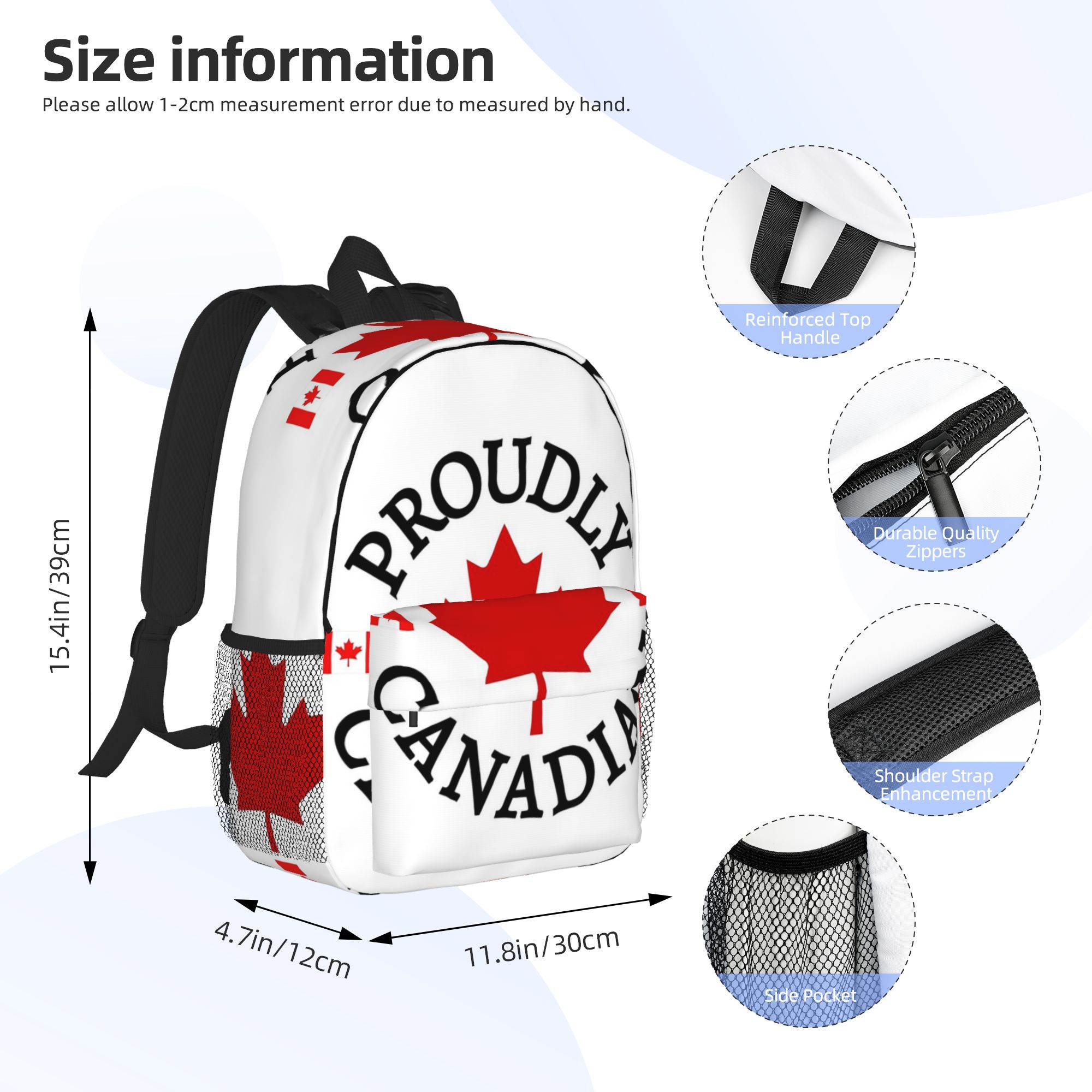 Mochila con diseño de hoja de  - Women Bags Canada reseña y precio