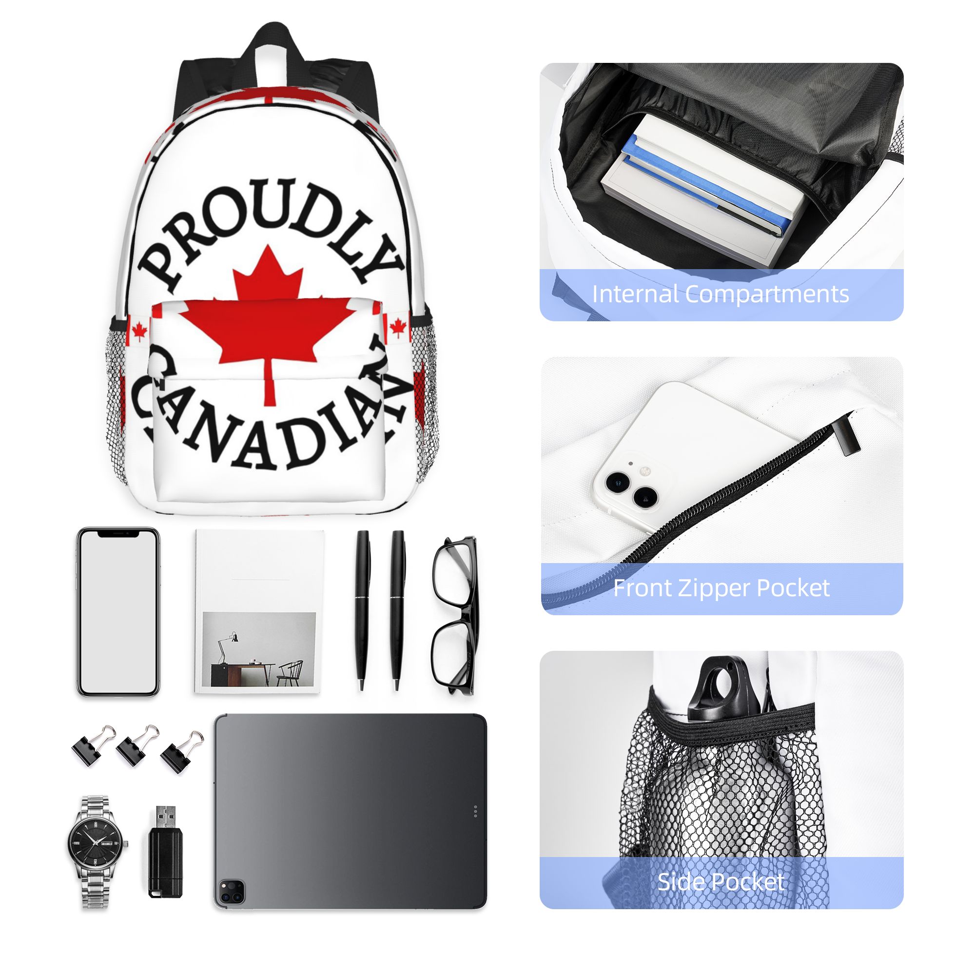 Mochila con diseño de hoja de  - Women Bags Canada reseña y precio