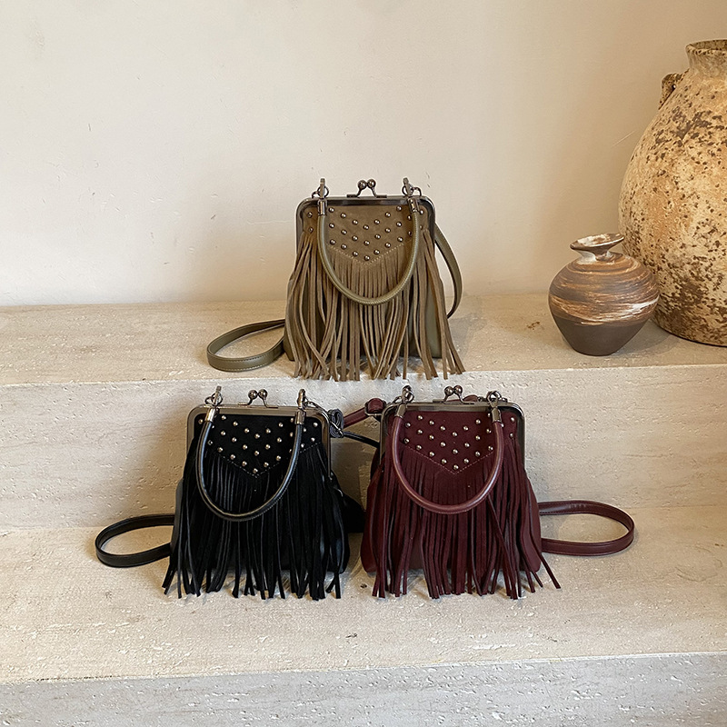 Bolso de mano con remaches a l - Women'S Bags New Collection reseña y precio
