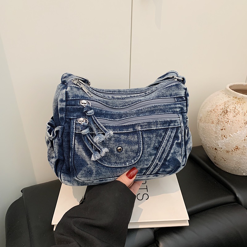 Bolso de mezclilla azul retro  - Women'S Kipling Bags reseña y precio