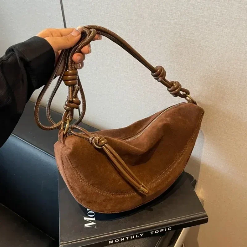 Bolso de hombro de gamuza de n - Women Bags Discount reseña y precio