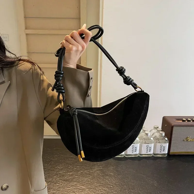 Bolso de hombro de gamuza de n - Women Bags Discount reseña y precio