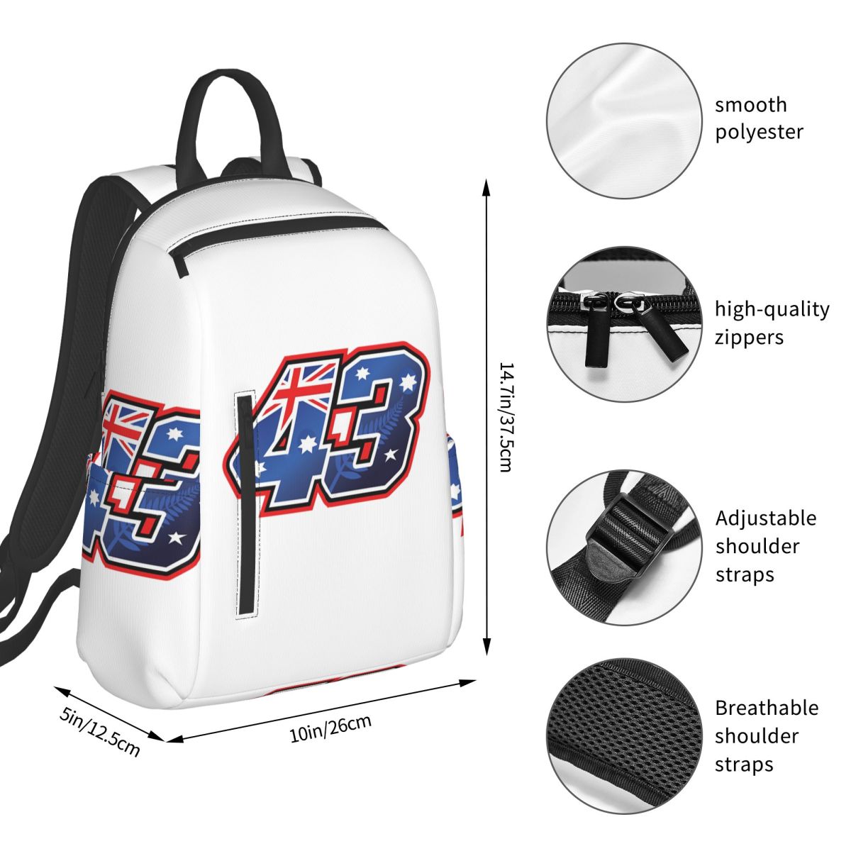 Mochila Jack Miller número 43  - Women Bags Australia reseña y precio