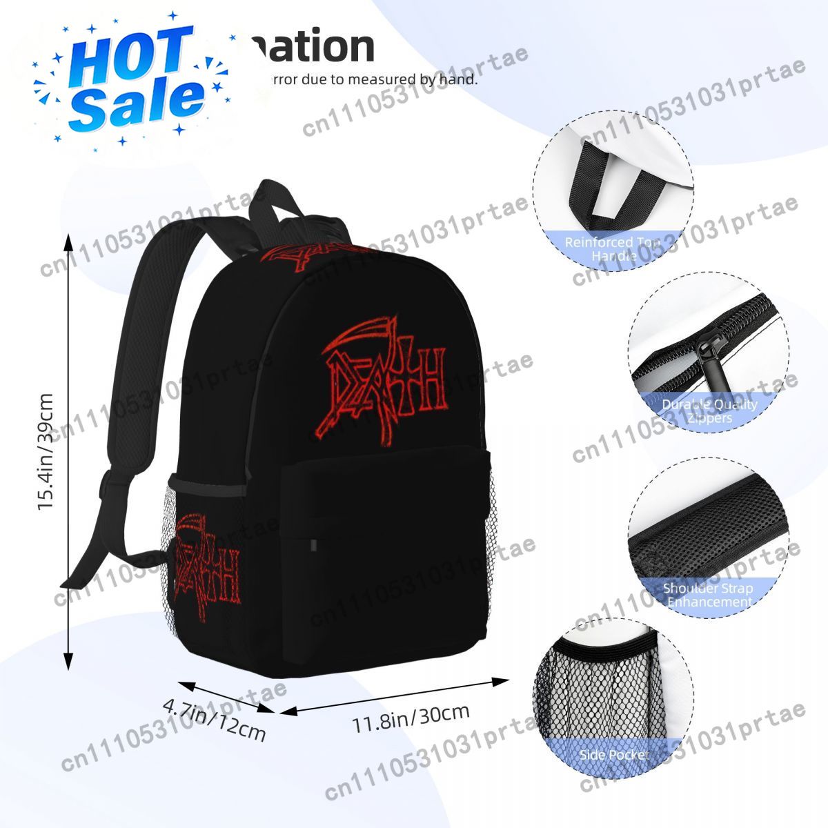 Mochila con logotipo de Death  - Women Bags Logo reseña y precio