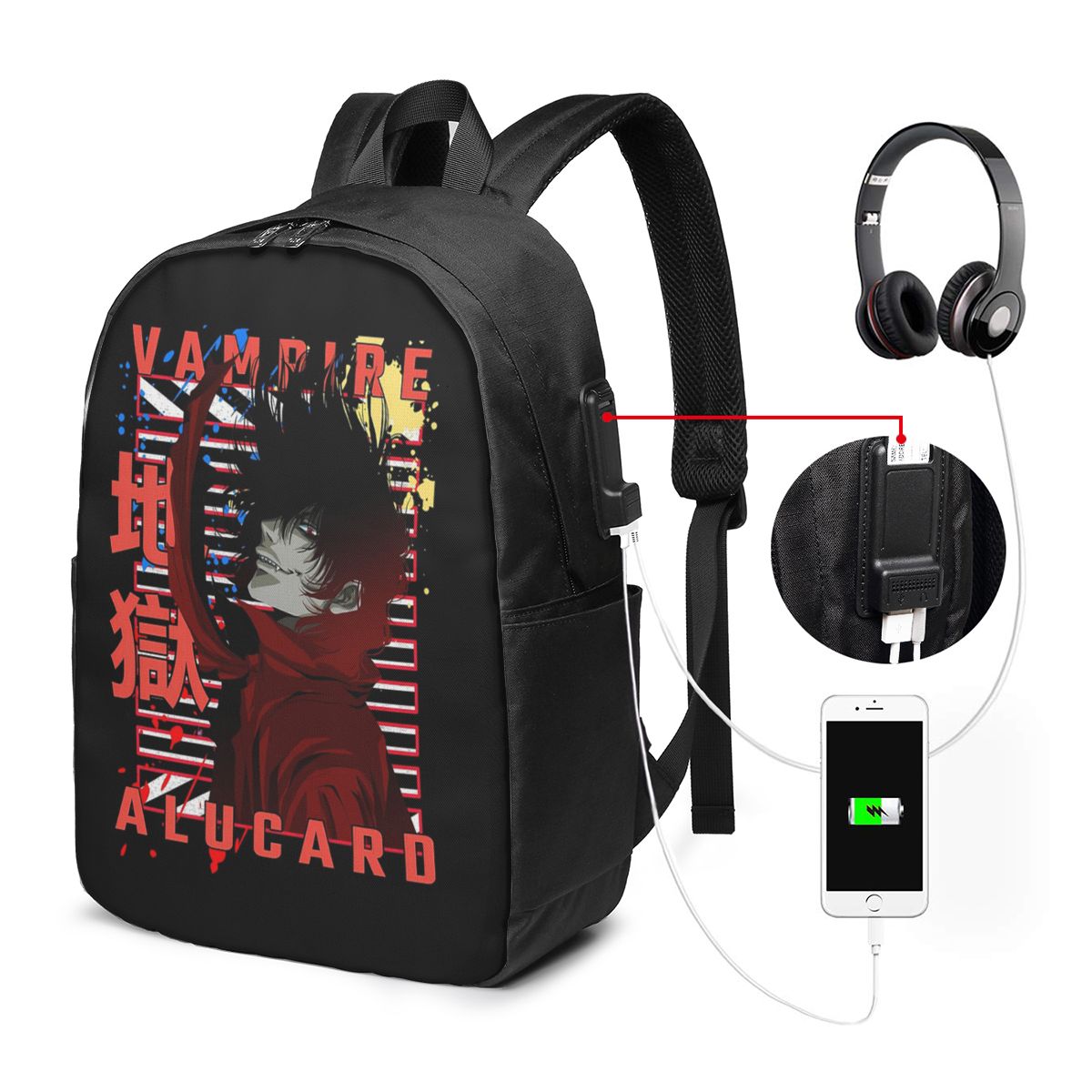 Mochila Alucard Hellsing Manga - Women Bags For College reseña y precio