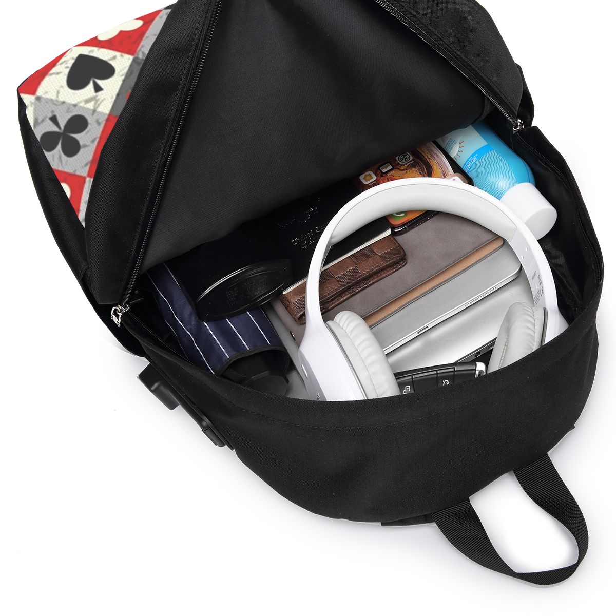 Mochila con estampado de carta - Women'S Bags reseña y precio