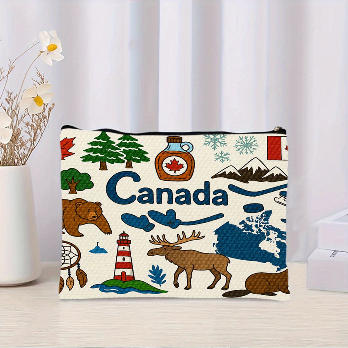 Una bolsa de cosméticos con te - Women Bags Canada reseña y precio