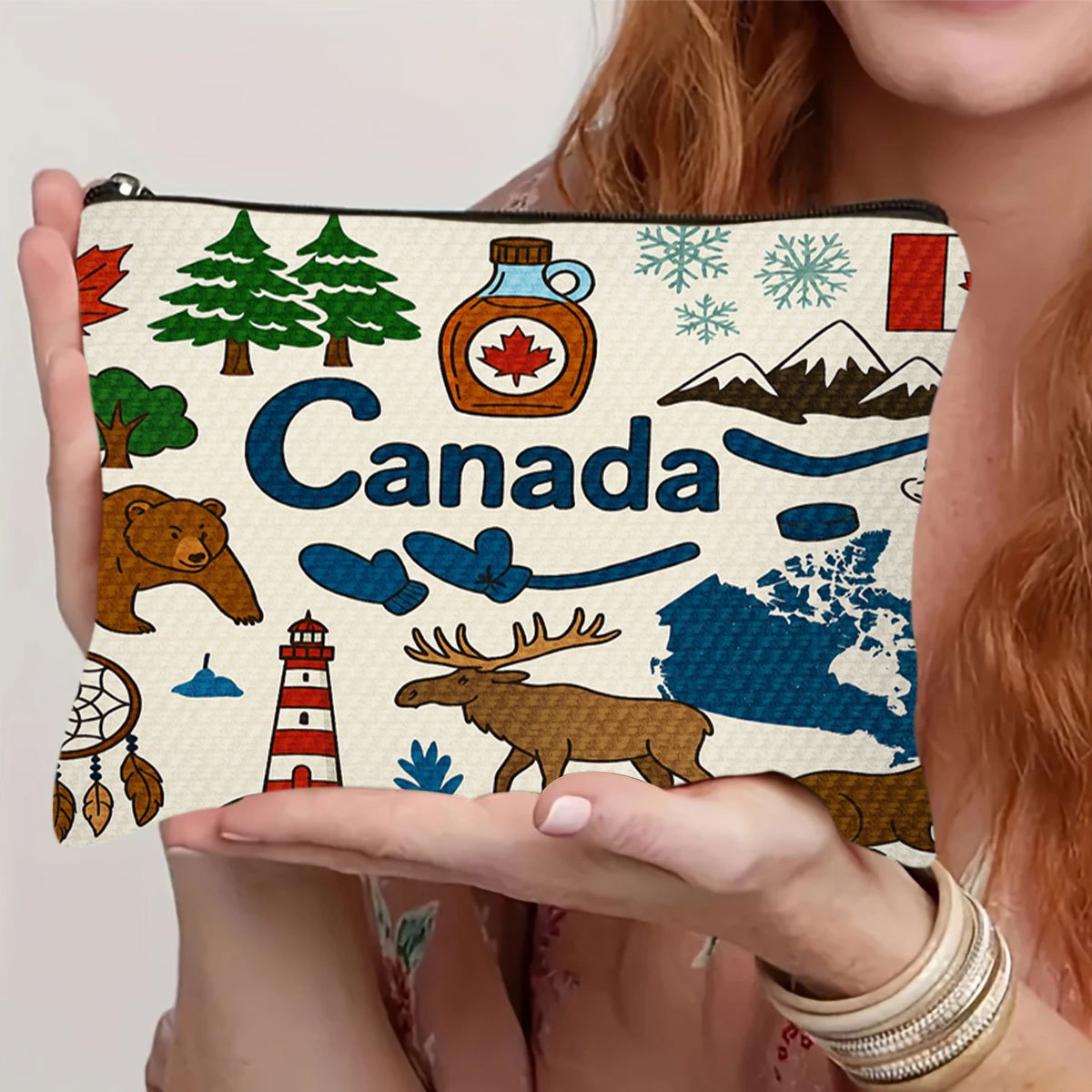 Una bolsa de cosméticos con te - Women Bags Canada reseña y precio
