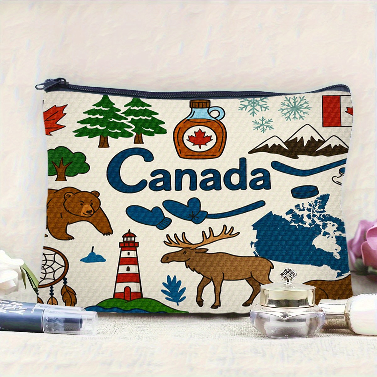 Una bolsa de cosméticos con te - Women Bags Canada reseña y precio