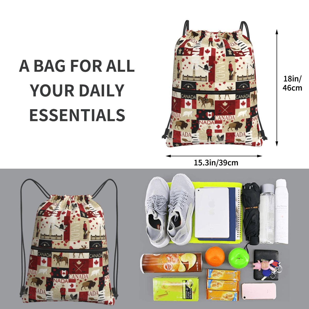Mochilas con bandera de Canadá - Women Bags Canada reseña y precio