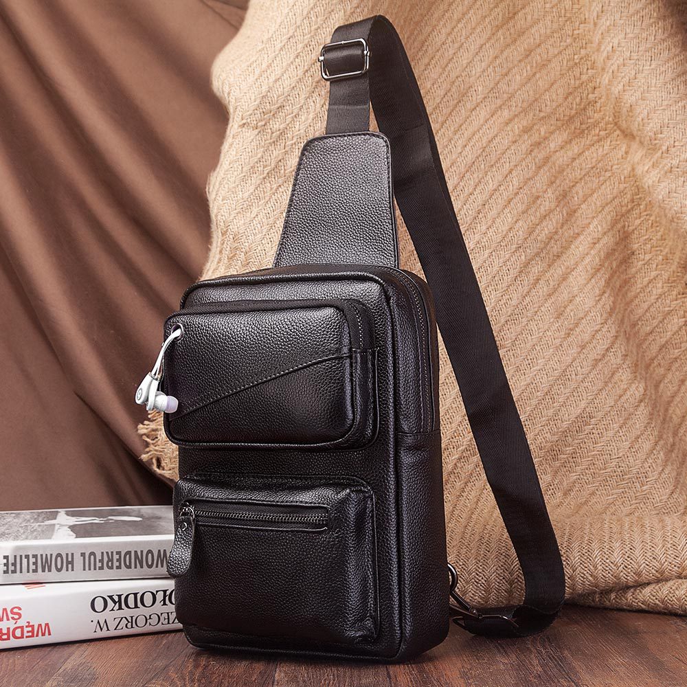 Bolso de pecho multifunción de - Saddle Bag Leather reseña y precio