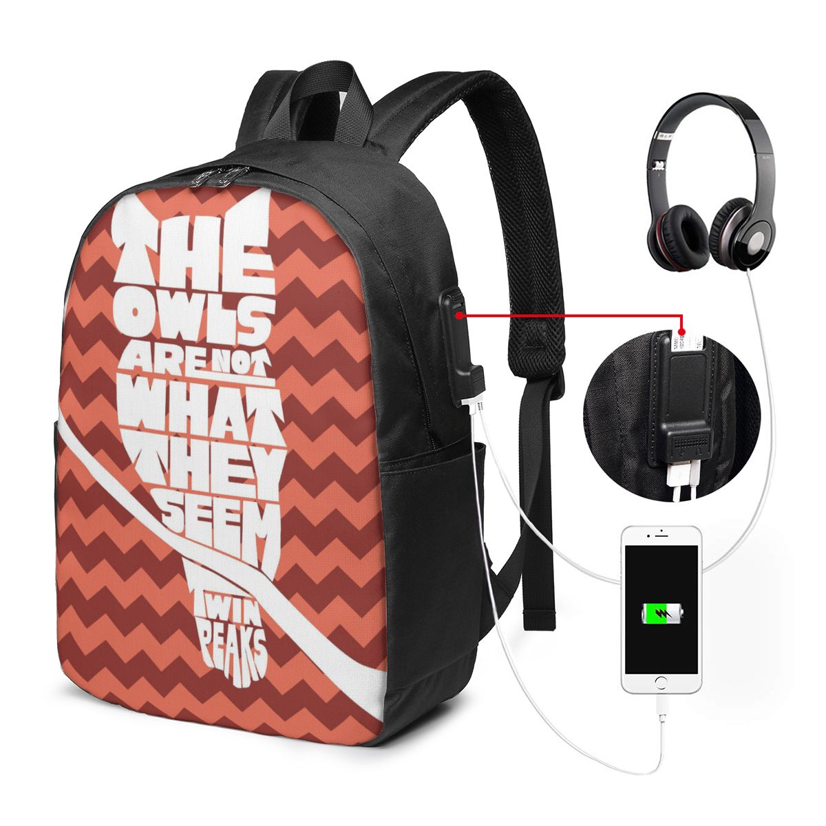 Mochila Twin Peaks Red Room, b - Women Bags For College reseña y precio