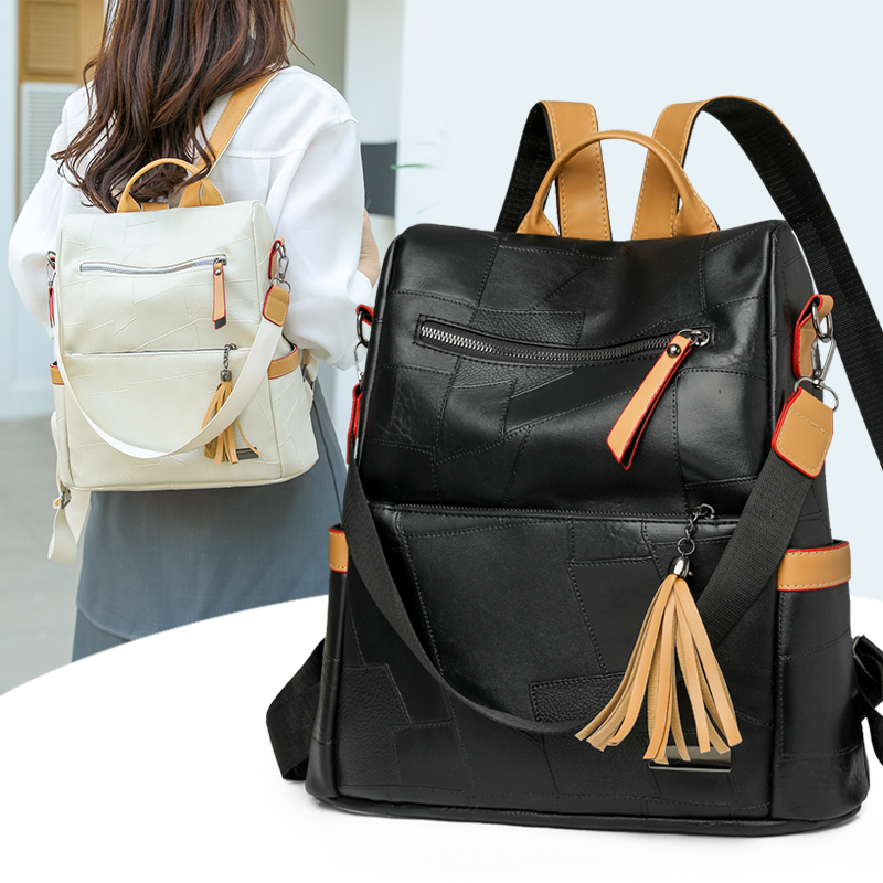 Mochila Vintage de cuero PU pa - Women Bags For Office Use reseña y precio